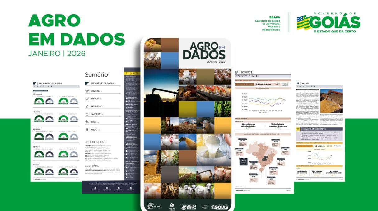Agro em Dados apresenta indicadores da agropecuária goiana em 2025