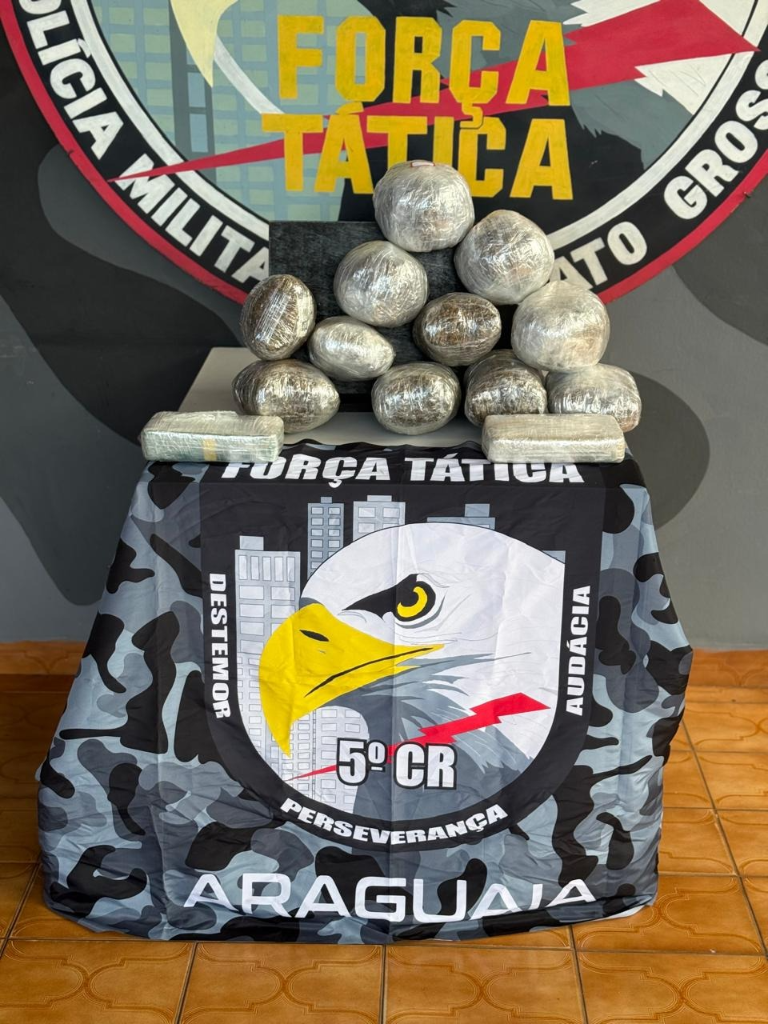 Força Tática apreende oito quilos de entorpecentes com passageiro em ônibus interestadual em General Carneiro-MT