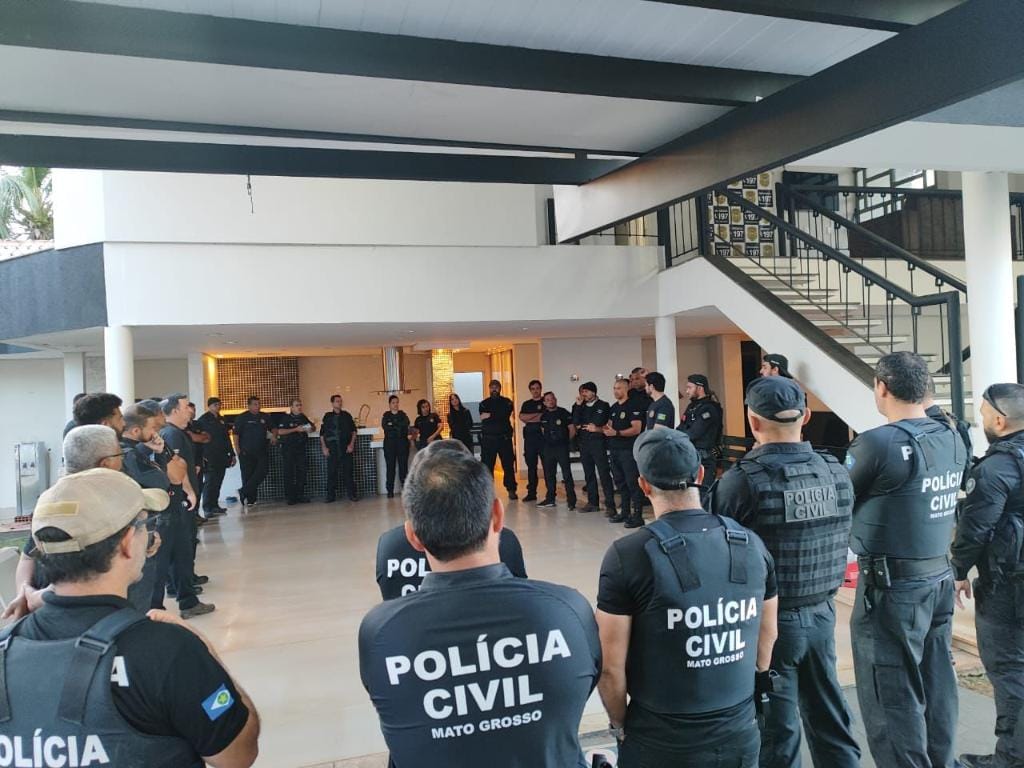 Polícia Civil de MT cumpre dez mandados de prisão contra crimes de estelionato em apoio a Polícia Civil de GO