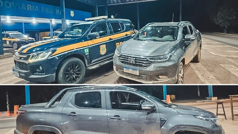 PRF recupera veículo furtado na BR-070 em Cáceres (MT)