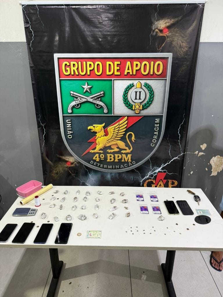Polícia Militar prende dois homens por tráfico de drogas e estelionato em Várzea Grande-MT