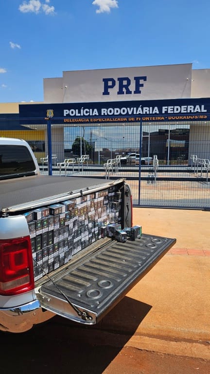 PRF apreende cigarros eletrônicos em Deodápolis (MS)