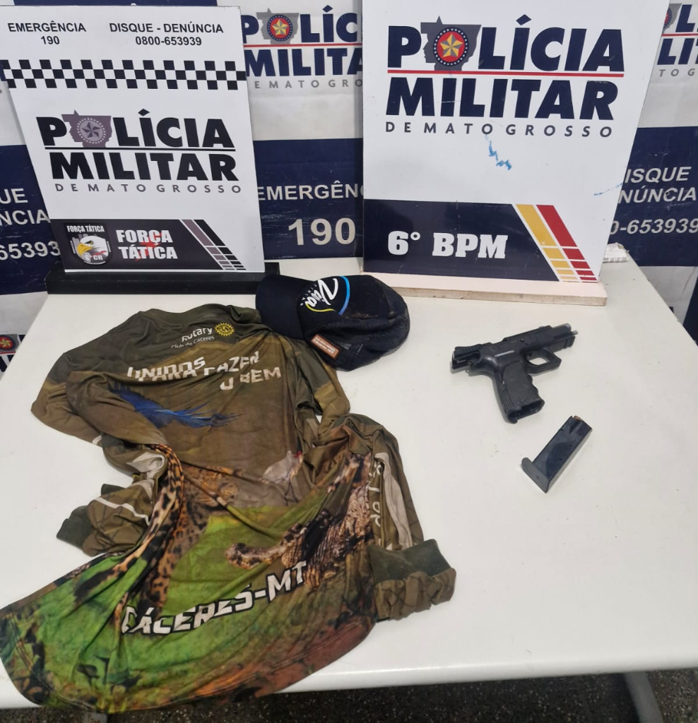 Força Tática prende suspeito de tentativa de homicídio em bar de Cáceres-MT
