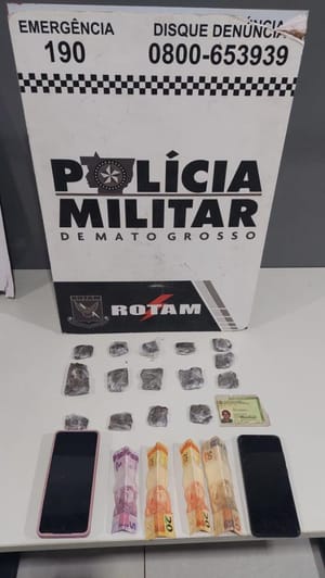 Rotam prende duas pessoas por tráfico de drogas em Várzea Grande-MT