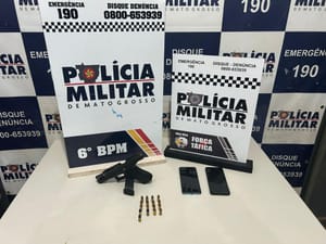 Polícia Militar conduz dois faccionados com pistola e frustra homicídio em Cáceres-MT