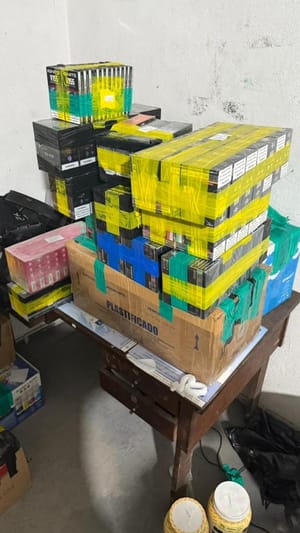 Companhia Raio prende homem com mais de 5 mil cigarros eletrônicos ilegais em Cuiabá-MT