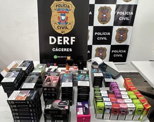 Polícia Civil detém jovens por receptação de cigarro eletrônico em Cáceres-MT