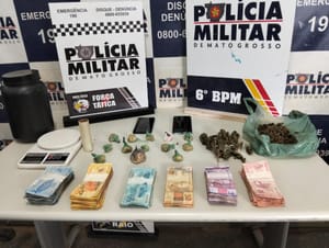 Força Tática prende dupla por tráfico de drogas, apreende R$ 7 mil em dinheiro e entorpecentes