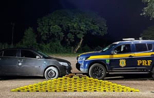 PRF apreende 111 Kg de cocaína em Miranda (MS)