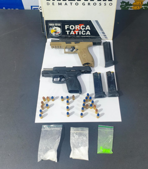 Força Tática prende dois homens por porte ilegal de arma de fogo em Barra do Garças-MT