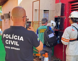Operação conjunta combate furto de energia e conduz 19 pessoas em Cuiabá-MT