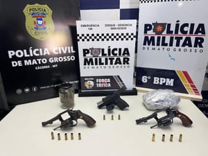 Forças de segurança detém três faccionados após tentativa de homicídio em Cáceres-MT