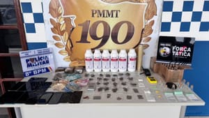 Força Tática prende dois suspeitos e apreende adolescente por tráfico de drogas em Alta Floresta-MT