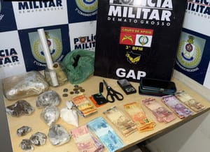 Três homens são presos em flagrante suspeitos por tráfico de drogas em Cuiabá-MT