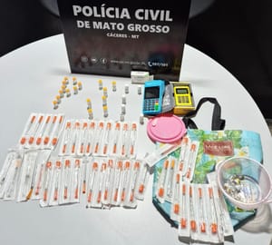 Polícia Civil cumpre buscas e apreende medicamentos emagrecedores importados irregularmente em Cáceres-MT