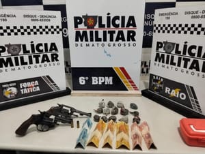 Polícia Militar de MT detém dois adolescentes por porte ilegal de arma de fogo