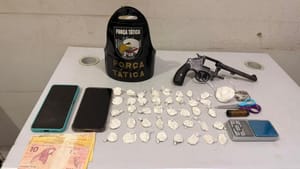 Força Tática de MT prende homem por tráfico de drogas e apreende 42 porções de entorpecentes