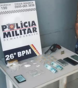 Polícia Militar prende faccionado por tráfico de drogas e porte ilegal de arma de fogo